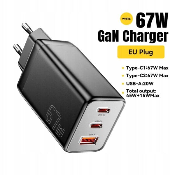 Ładowarka ESSAGER 67W GaN