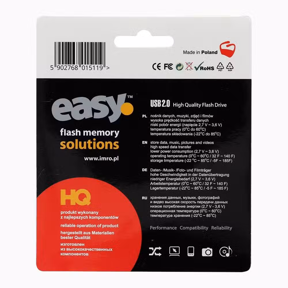 Imro pendrive 32GB USB 2.0 Easy czarny - obrazek 2