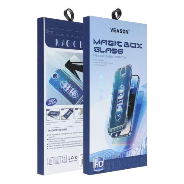 Szkło Hartowane 6D Pro Veason Easy-Install Glass + Aplikator - do Iphone 11 Pro czarny