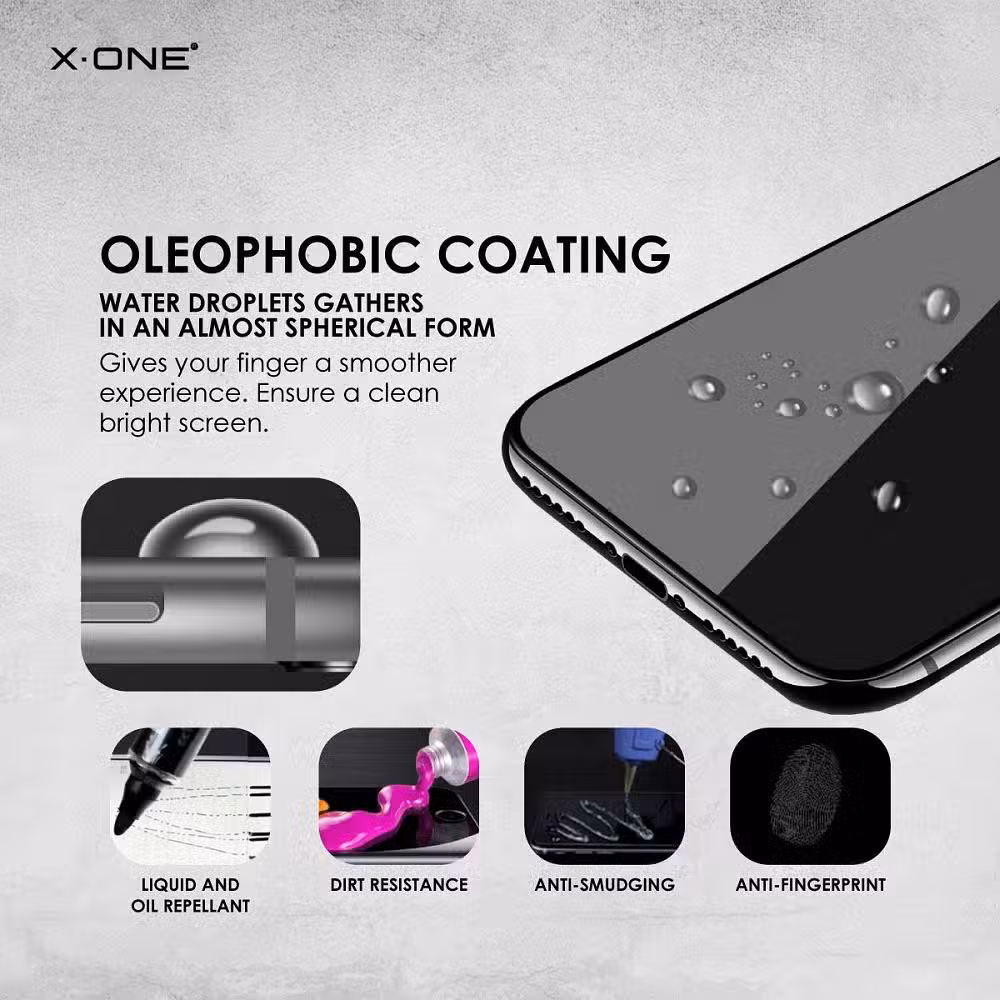 Szkło hartowane X-ONE Full Cover Extra Strong Matowe - do iPhone 14 Pro Max (full glue) czarny - obrazek 7