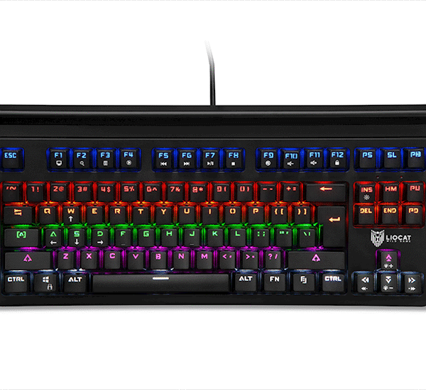 Liocat klawiatura gamingowa KX 365+ CM mechaniczna qwerty outemu blue czarna