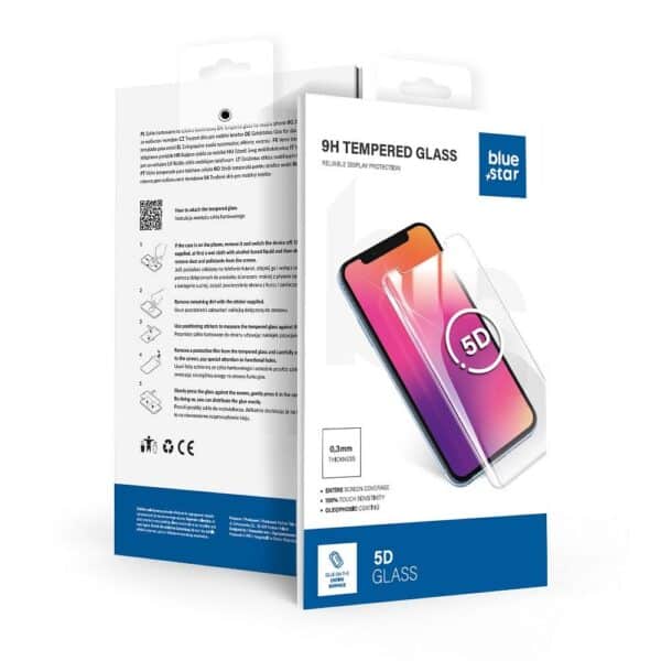 Szkło hartowane do iPhone 12 MINI (full glue) Blue Star 5D czarne