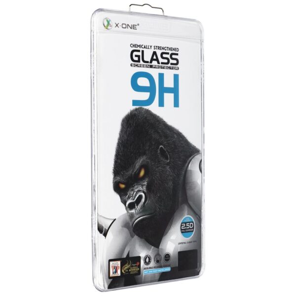 Szkło hartowane X-ONE Full Cover Extra Strong Crystal Clear - do iPhone 17 Air (full glue) czarny