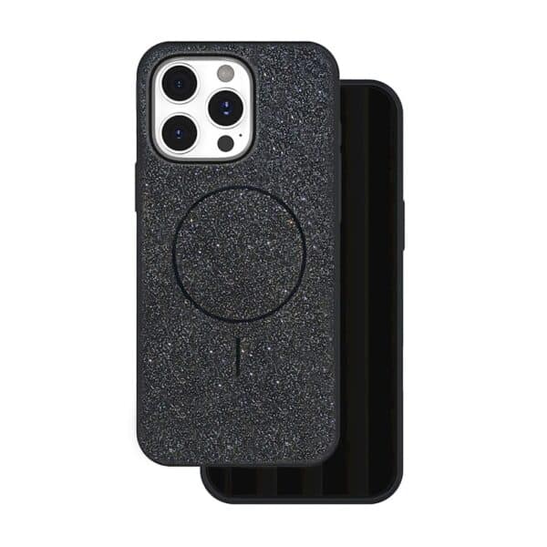 Nakładka Glitter Thin Mag do iPhone 17 Air 6,6" czarna