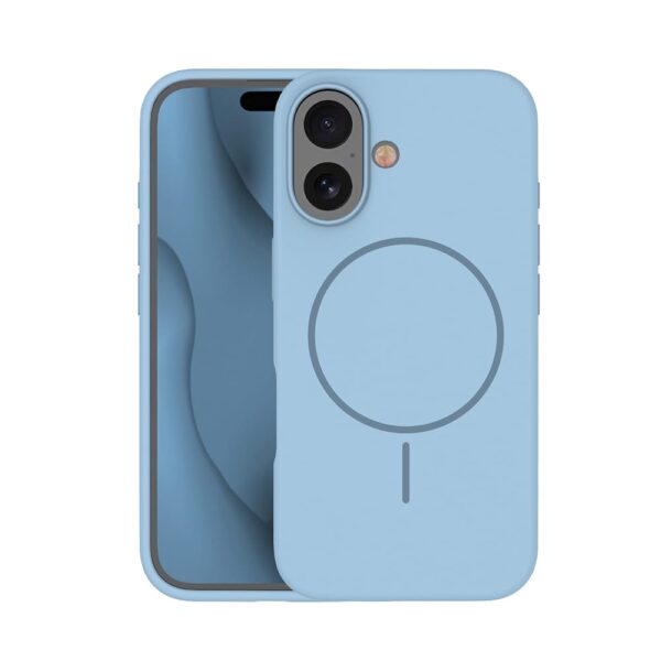 Nakładka Silicone Thin MagSafe case do iPhone 17 Pro jasnoniebieski