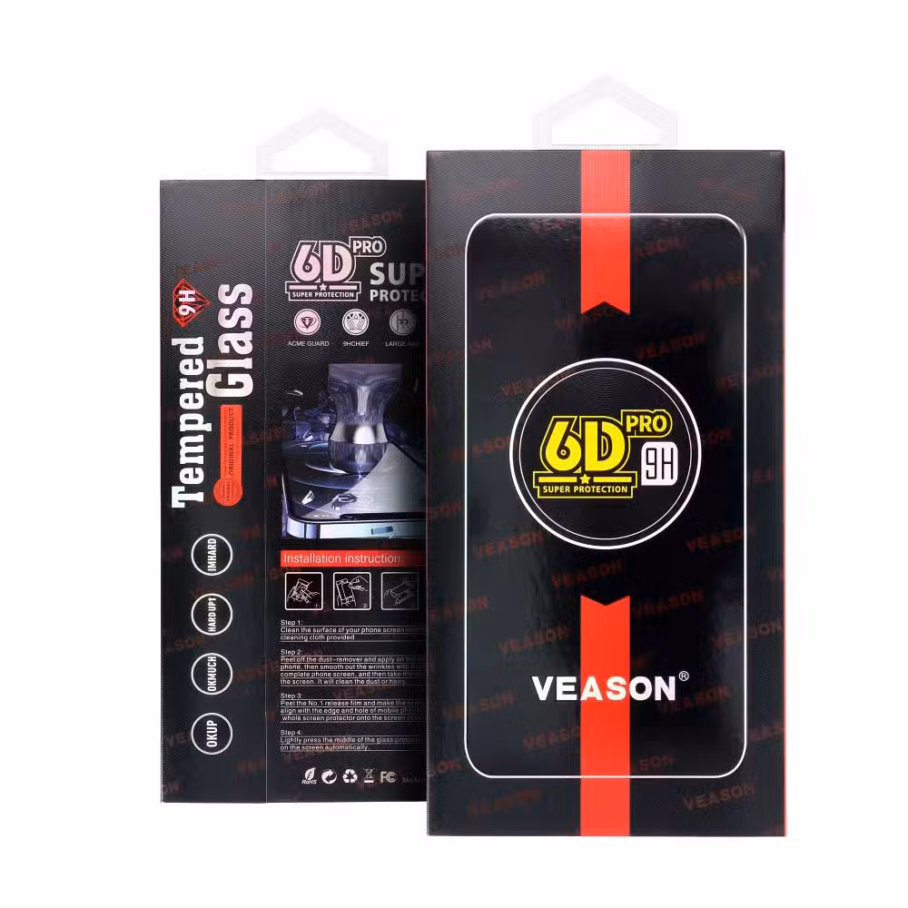 Szkło Hartowane 6D Pro Veason Glass - do Samsung Galaxy S26 Plus czarny (działający czytnik)