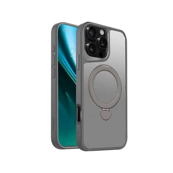Nakładka Etteri Matt Mag Ring do iPhone 17 Pro szara