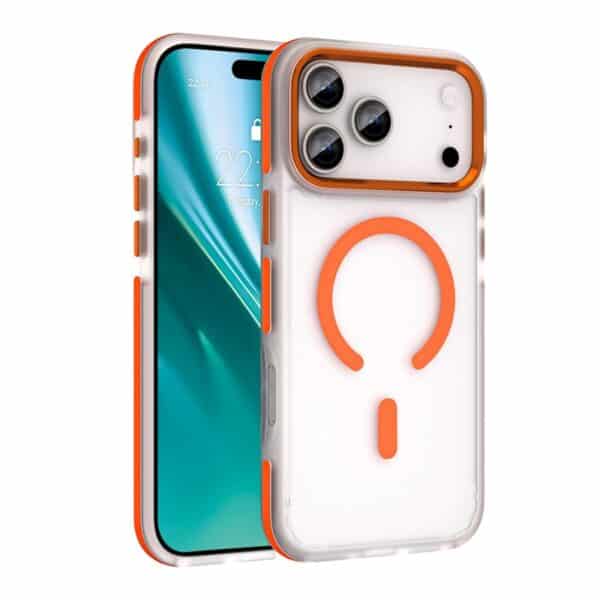 Nakładka Etteri Icy Mag do iPhone 16 Pro 6,3" pomarańczowa
