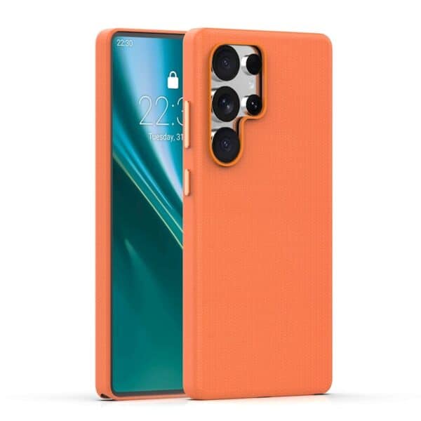 Nakładka Etteri Elegant Mag do Samsung Galaxy S25 Ultra pomarańczowa