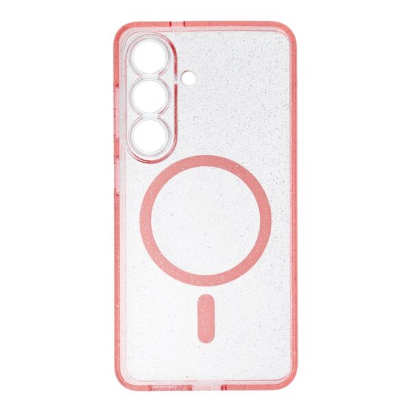 Nakładka MagSafe Glitter case do Samsung Galaxy S25 Ultra różowy