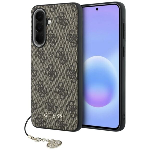 GUESS futerał do SAMSUNG Galaxy A57 GUHCSA57GF4GBR (PU 4G Classic Logo with Charm) brązowy