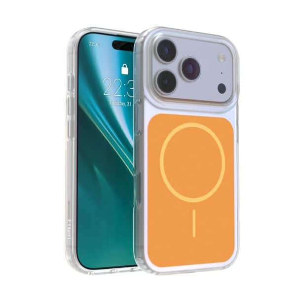 Nakładka Etteri Hidden Pearl do iPhone 17 Pro 6,3" pomarańczowa