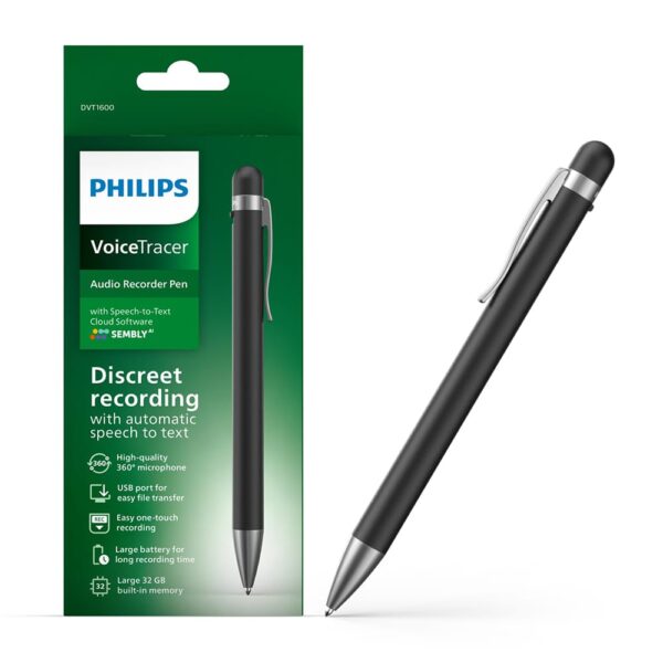 Philips dyktafon czarno-srebrny 32GB DVT1600