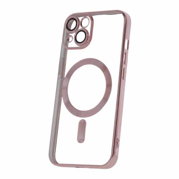 Nakładka Color Chrome Mag do iPhone 14 6,1" różowo-złota
